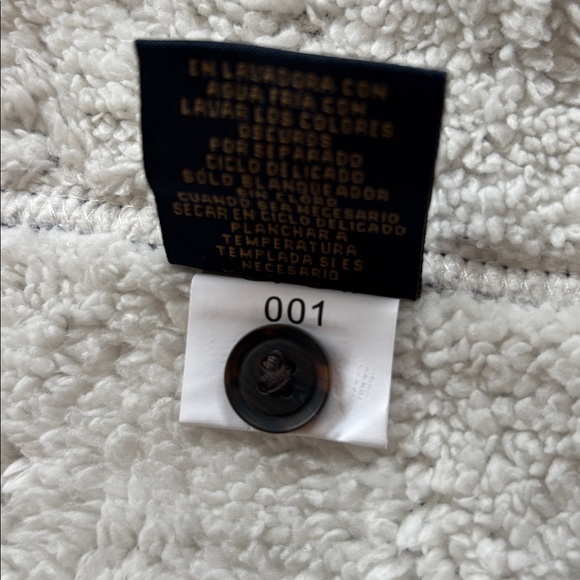 Freedom Foundry Blue Gray Plaid Shacket Flannel Fleece Sherpa Lined Size M - Picture 5 of 6